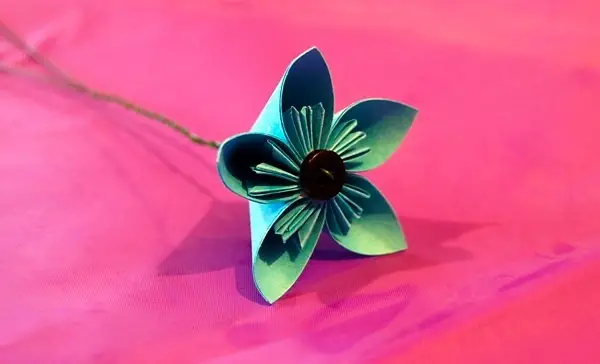 diy kusudama paper flower