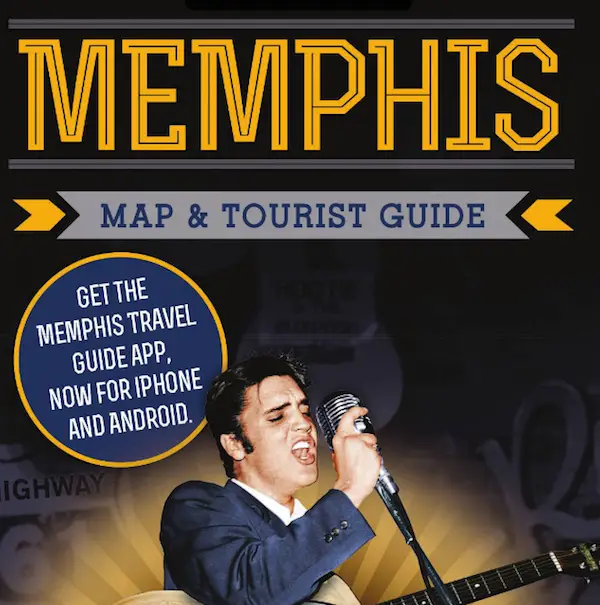 wedding welcome bag - memphis map and tourist guide