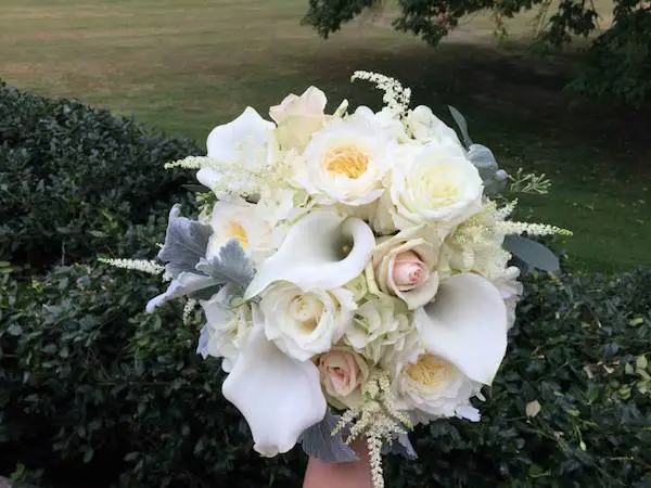 bride bouquet subtle fall wedding flowers by kacie cooper floral designer