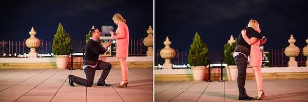 Places To Propose In Memphis peabody rooftop proposal photo by amy dale photography
