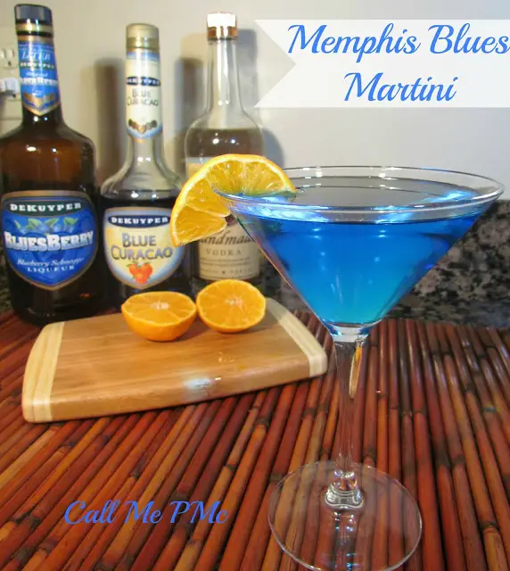 drink idea - memphis blues martini from the peabody