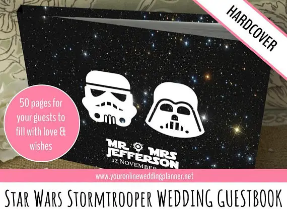 star wars wedding guest book by Ultimate Planner