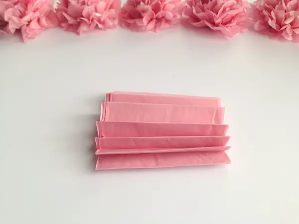 DIY Tissue Paper Flower Tutorial Step 4