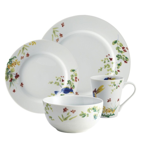 spring dinnerware set for mismatched plates