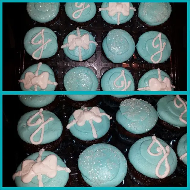 memphis wedding vendor: the ivory cupcake: tiffany inspired cupcakes