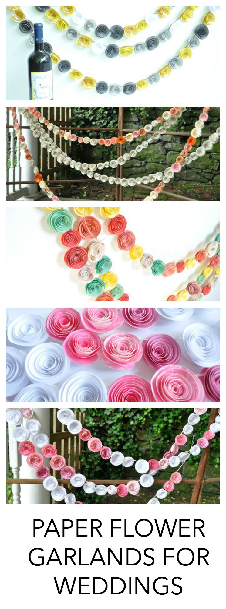 wedding paper garland ideas