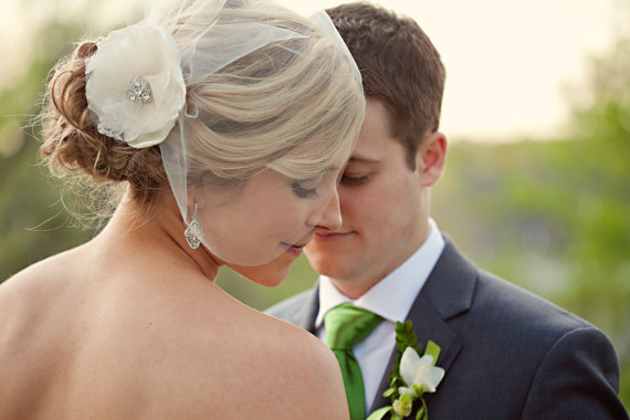 bircage veil flower fascinator