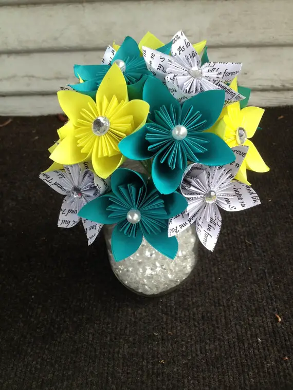 colorful kusudama flowers