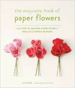exquisite book of paper flowers
