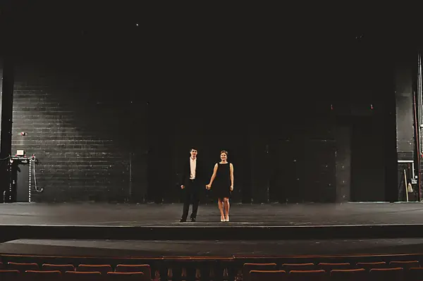 couple on stage at the orpheum  