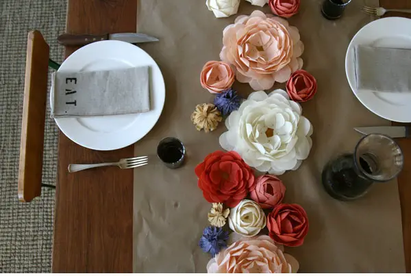 wedding paper flower centerpiece - via Lauren Gabrielle Photography