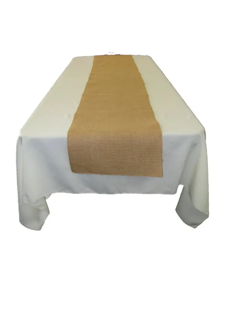 burlap wedding table runner