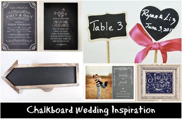 chalkboard wedding inspiration