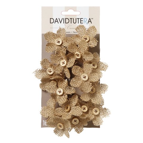 david tutera wedding flower picks burlap