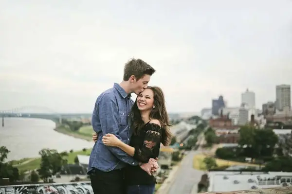 memphis engagement photo ideas - south main rooftop