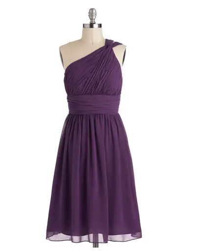 modcloth bridesmaid dress - moonlight marvel dress in plum