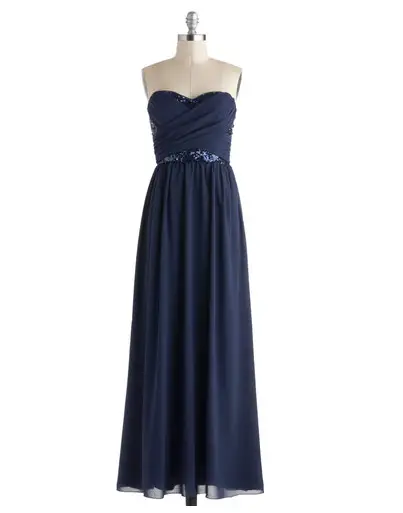 modcloth bridesmaid dress - receiving line dress in navy