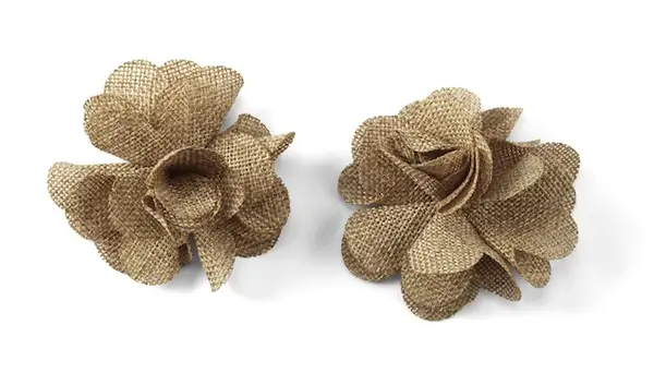 rustic burlap flower decorations