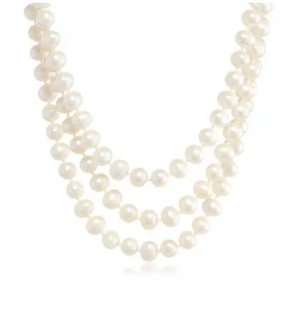 3 row pearl necklace for bridesmaid - mismatched pearl necklaces for bridesmaids