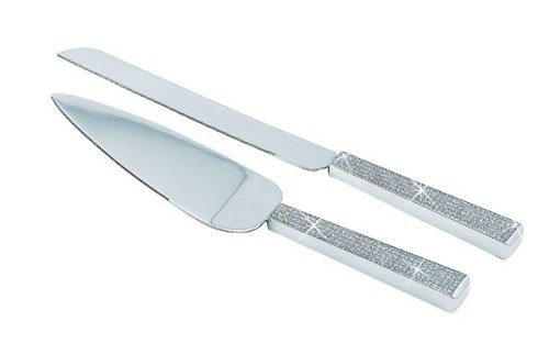 Glitter Galore Wedding Cake Knife and Server Set