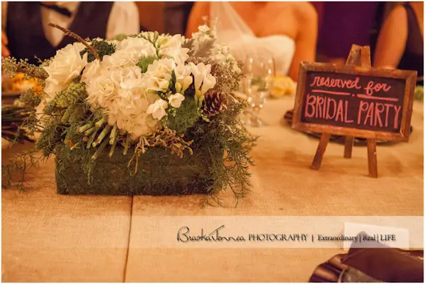 rustic Wedding reception details