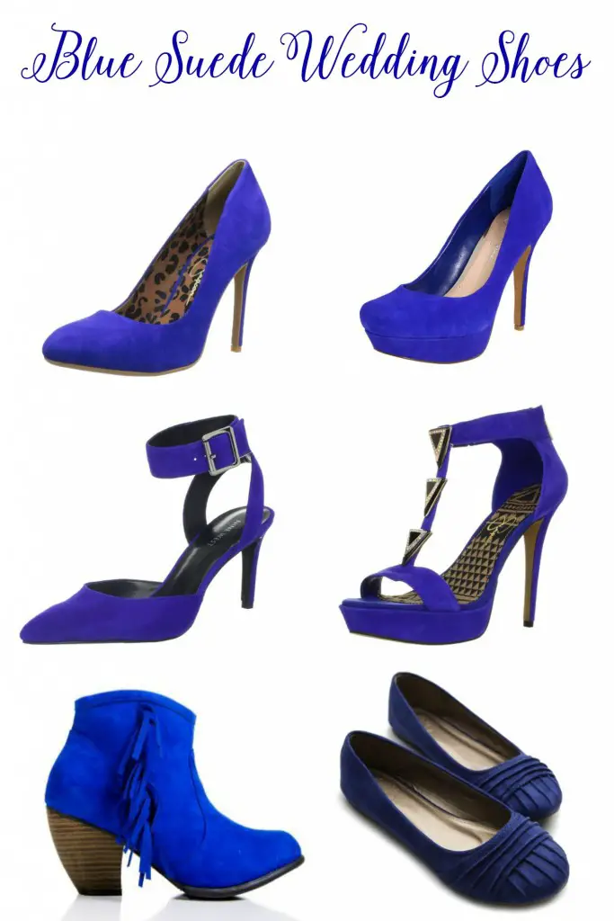 blue suede wedding shoes