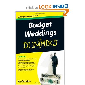 budget weddng book - budget weddings for dummies