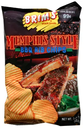 memphis wedding gift bag - brims chips