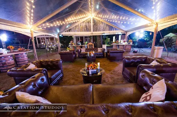 mahaffey tent rentals wedding at metal museum photo by creation studios