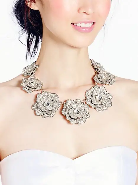 rose garden pave collar necklace from kate spade wedding