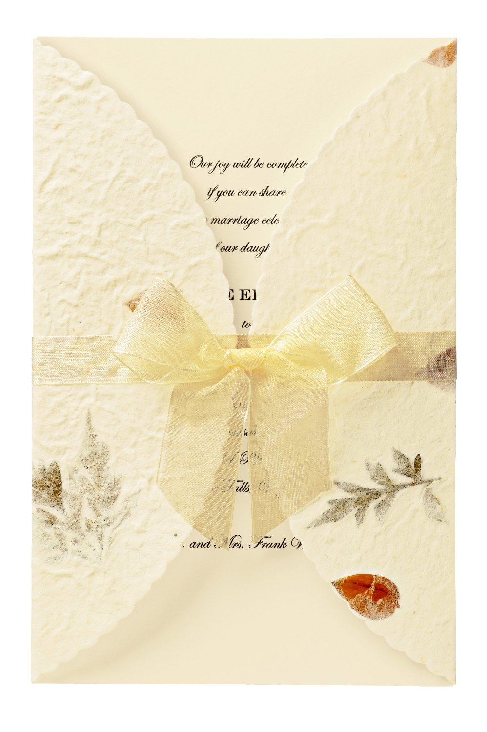 fall wedding invitation