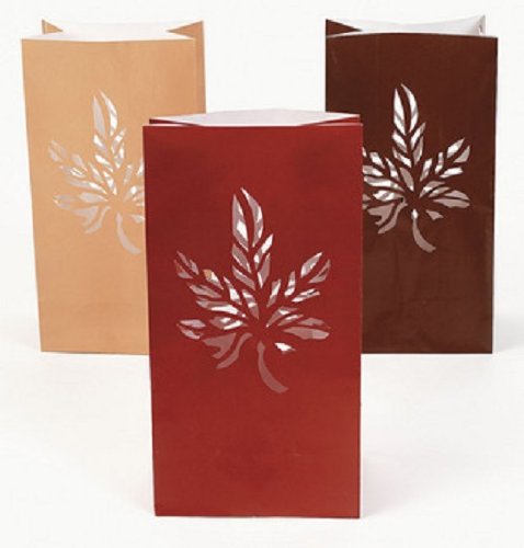 fall wedding luminary bags