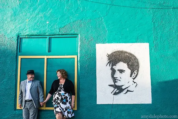 memphis elvis engagement photos