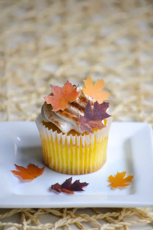 mini edible fall leaves