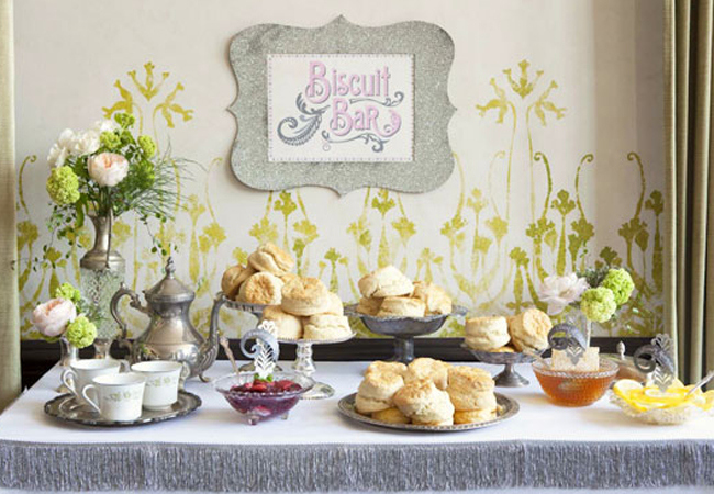 biscuit bar - morning wedding idea