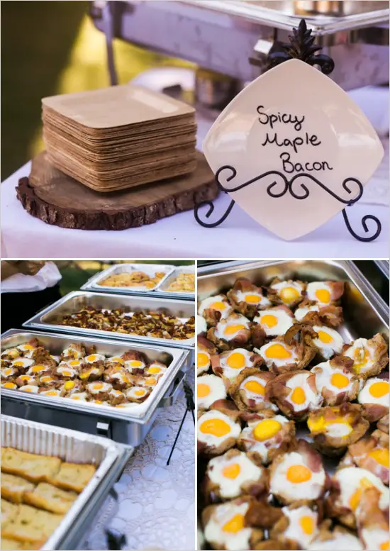 breakfast bar food - morning brunch wedding ideas