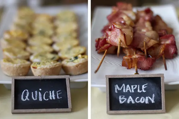 breakfast food - brunch wedding ideas