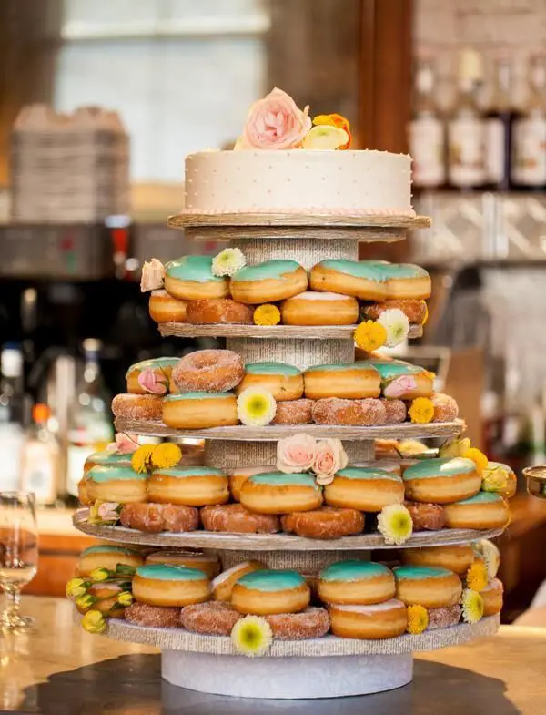 donut wedding cake