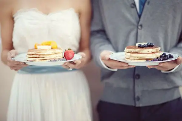 pancake wedding bar - morning brunch wedding inspiration