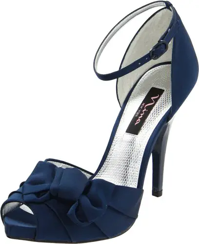 Nina Women's Electra Navy Blue Bridal Pump