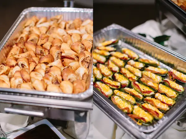 bbq eggrolls from draper's catering