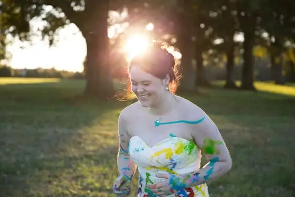 colorful trash the dress from elizabeth hoard photography
