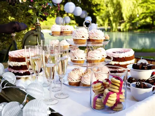 ikea wedding decorations - dessert table trays