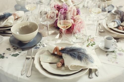 ikea wedding idea - mix and match tableware