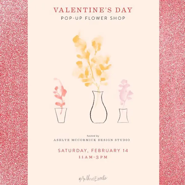 valentines day memphis 2015 - flower pop up shop