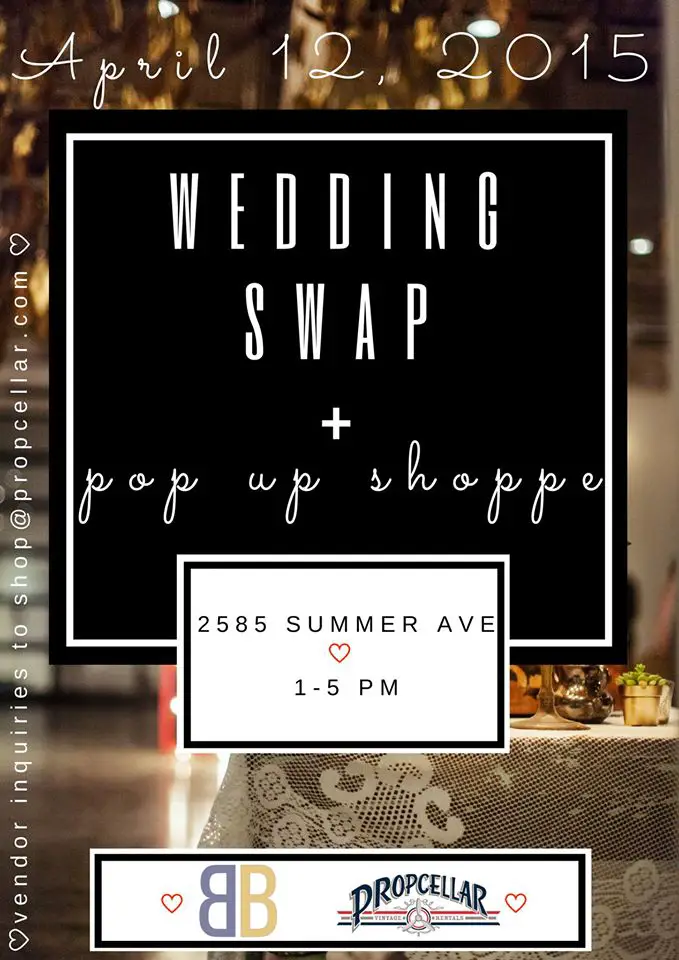 memphis wedding swap and pop up shoppe event