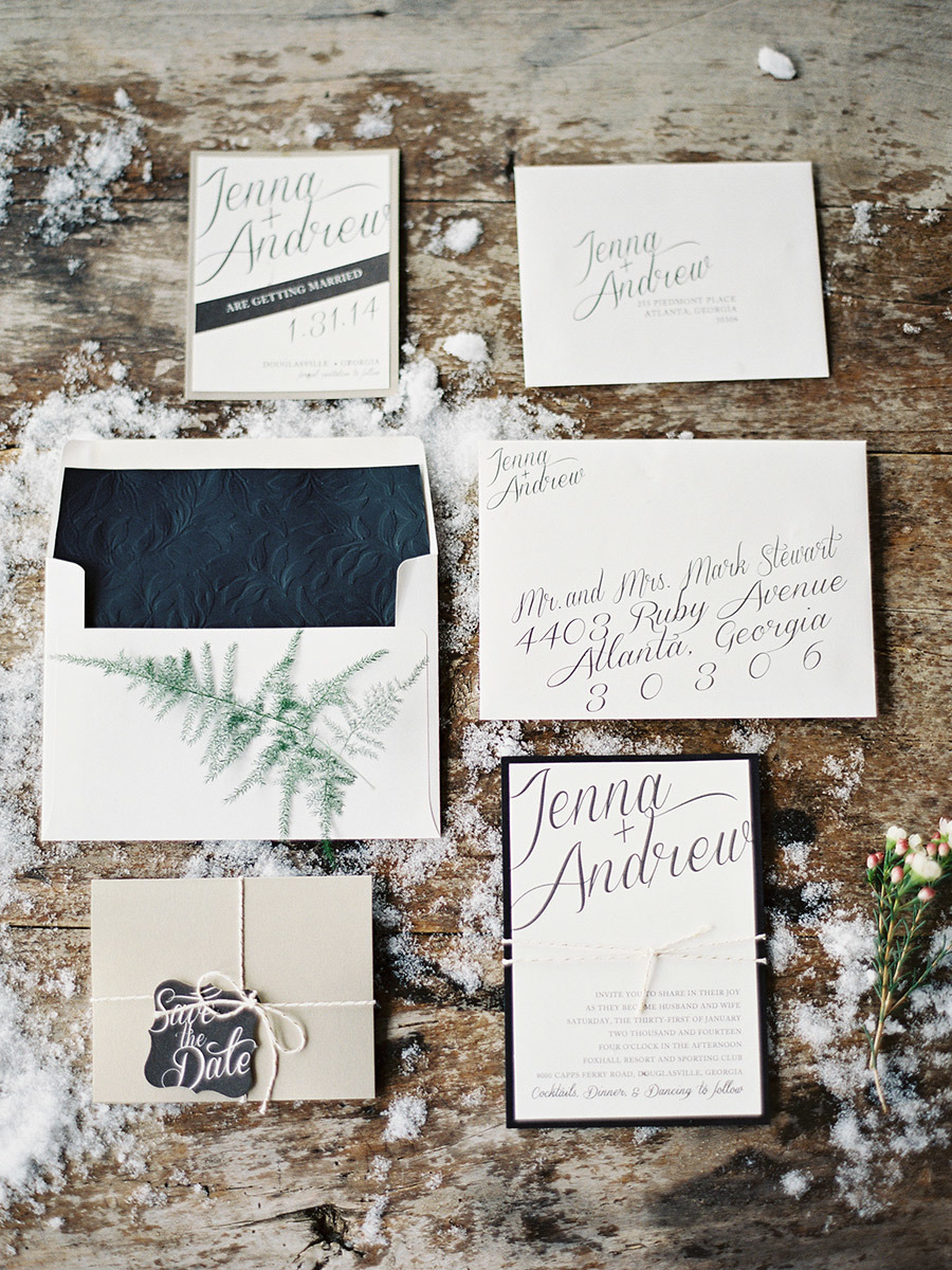 winter wedding invitation inspiration