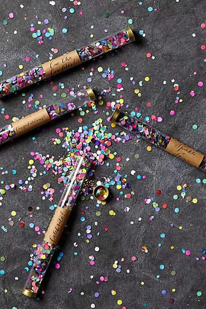 confetti wand by anthropologie for wedding