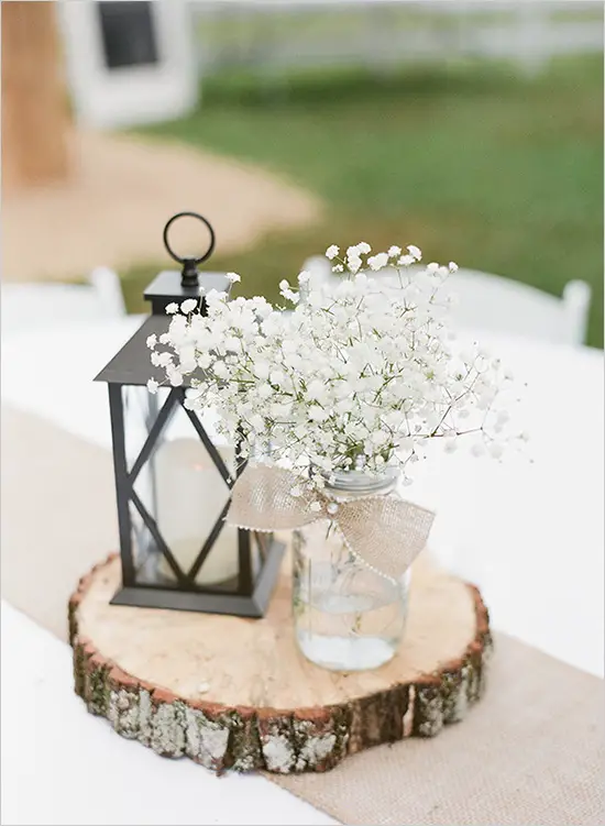 lantern wedding centerpiece idea - photo by Katie Parra - midsouthbride.com