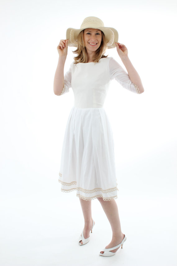 little white dress - organic cotton dress